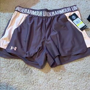 Medium Brand New Pink and Plum Under Armour Shorts
